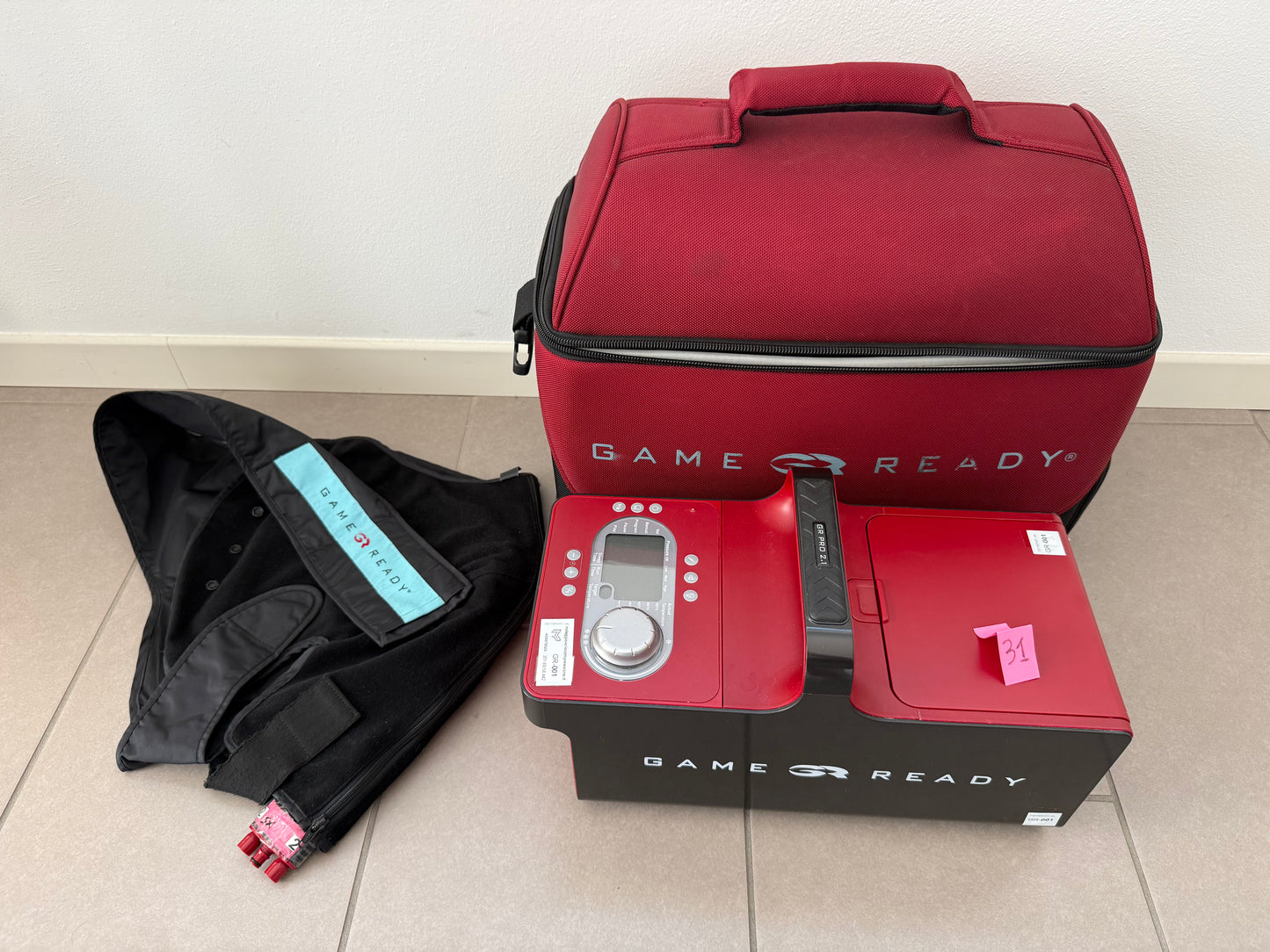 Dispositivo Criocompressione Game Ready® Usato Certificato + Fascia Spalla